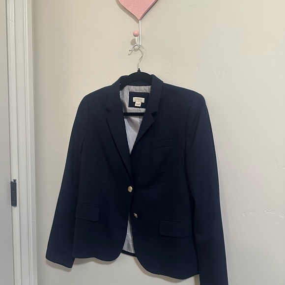 J. Crew Schoolboy Classic Navy Blazer with Gold Buttons - Picture 3 of 9